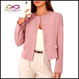 Professional Blazer Long Sleeve Office Work Jacket Business Casual